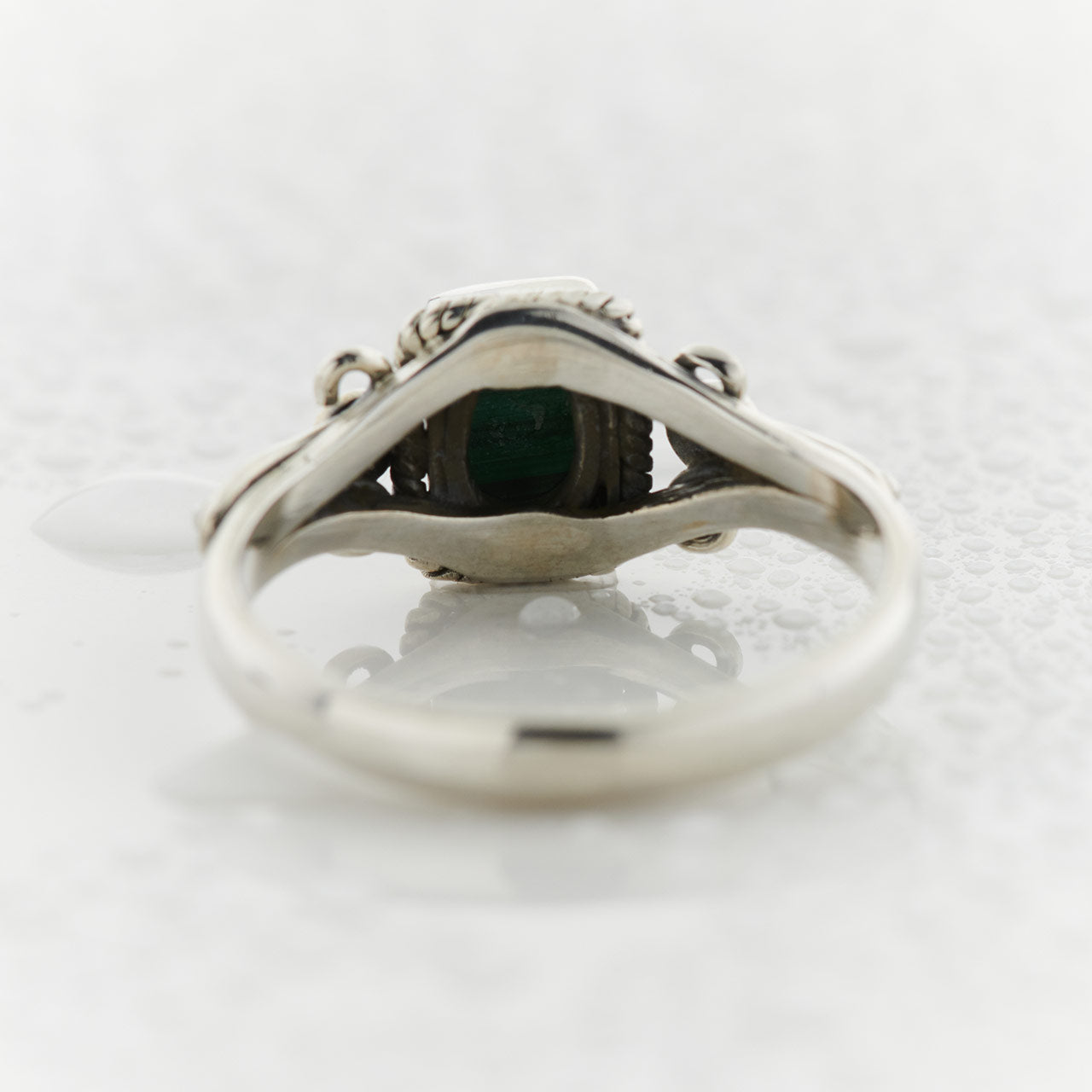 Malachite Sterling Silver Orion Ring