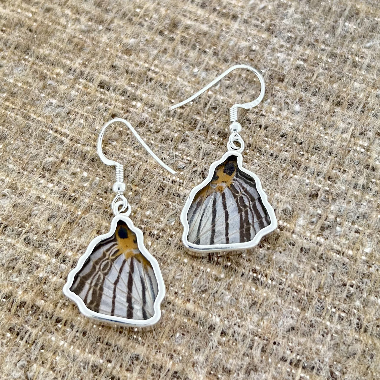Mapwing Forwings Fine Silver Earrings