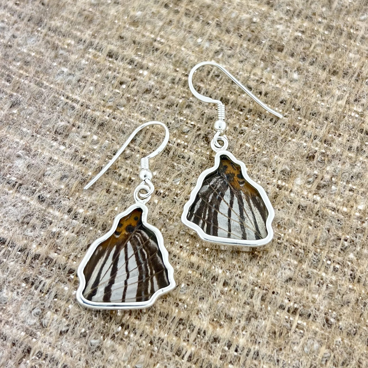 Mapwing Forwings Fine Silver Earrings