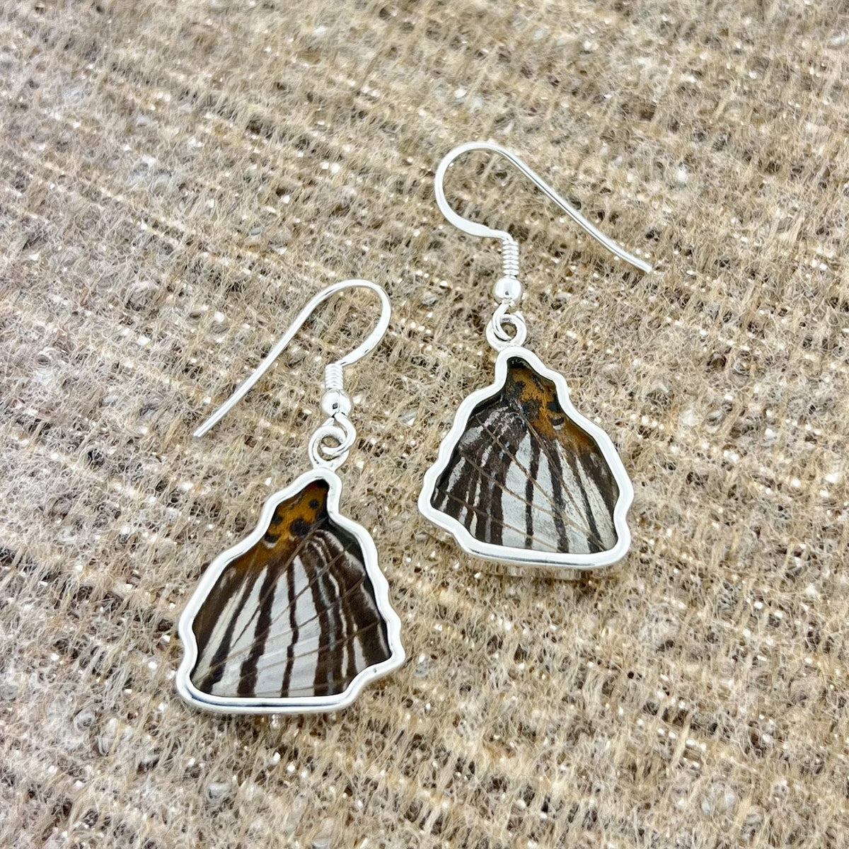 Mapwing Forwings Fine Silver Earrings
