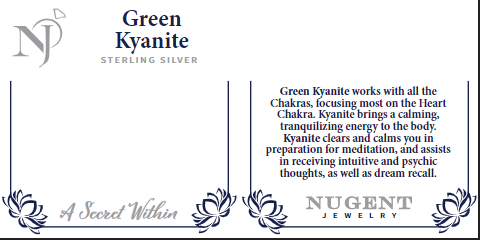 Green Kyanite Sterling Silver Ring
